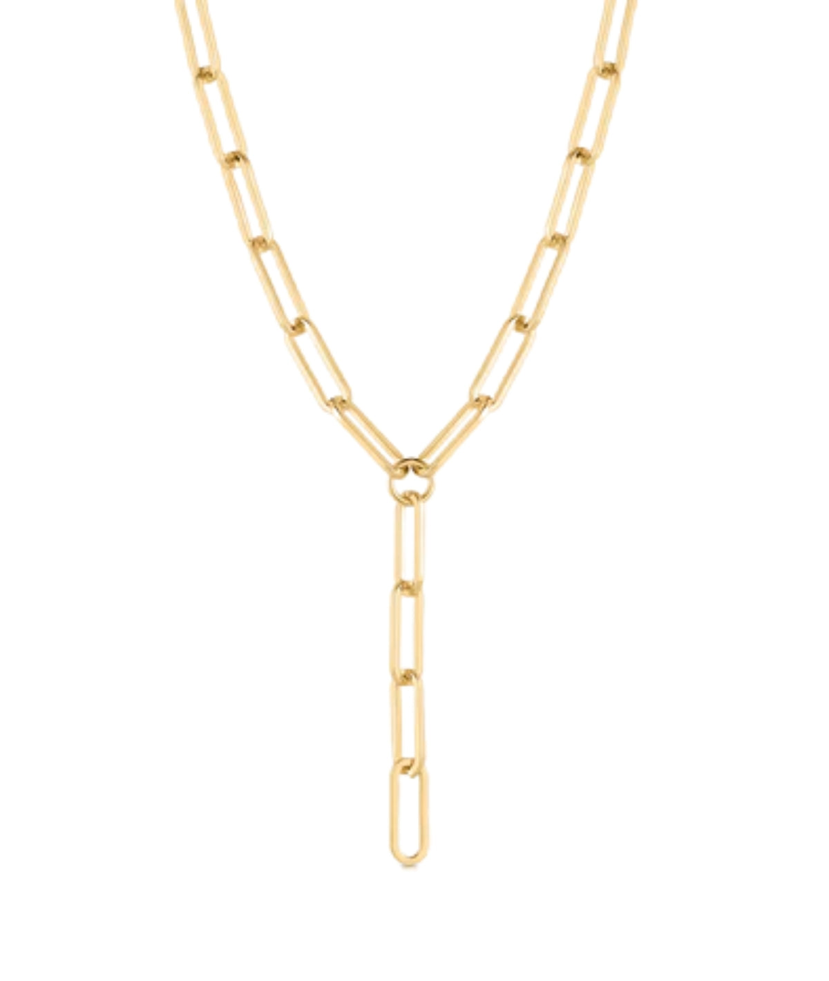 Allegra Lariat Necklace- Gold