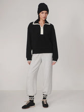 Anika Half Zip Fleece- Black