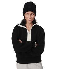 Anika Half Zip Fleece- Black