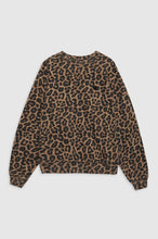 Miles Sweatshirt- Black and Brown Leopard