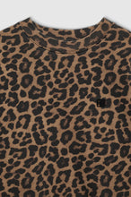 Miles Sweatshirt- Black and Brown Leopard