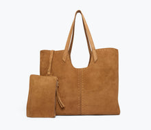 Avery- Saddle Suede with Studs