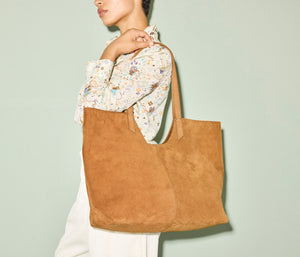 Avery- Saddle Suede with Studs