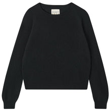 Crop Crew Sweater- Black
