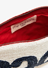 Baci Clutch- White/ Red/ Midnight