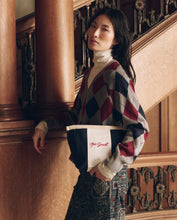 The Stripe Pouch- Navy & White