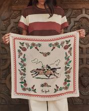 The Derby Silk Bandana- Cream Floral