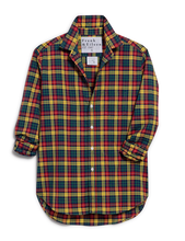 Barry Tailored Button Up Shirt- Yellow Red Plaid