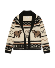 The Bear Lodge Cardigan- Black