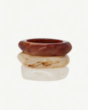 Sculpted Square Bangle- Brown