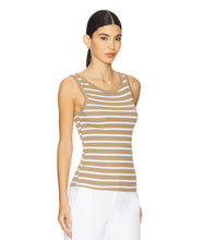 Bella Tank- Sand/White