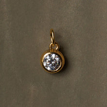 Gold Lurex Cord w/ Bezel Charm