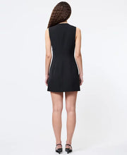 Harry Suiting Double Breasted Dress- Black