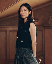 The Embellished Sweater Vest- Black