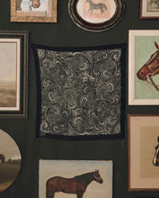 The Stetson Western Paisley Scarf- Black