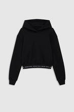 Dany Cropped Hoodie- Black