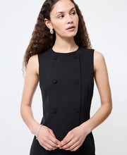 Harry Suiting Double Breasted Dress- Black