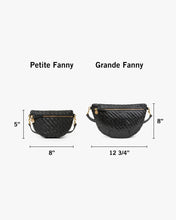 Petit Woven Fanny- Black Zig Zag