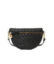 Petit Woven Fanny- Black Zig Zag