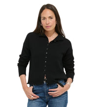 Taylor Cardigan In Cotton Cashmere- Black