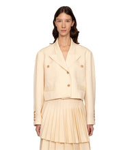 Angelina Suiting Cropped Blazer- Ivory