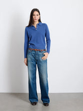 Alice Polo in Cashmere- Infinity Blue