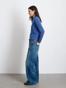 Alice Polo in Cashmere- Infinity Blue