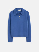 Alice Polo in Cashmere- Infinity Blue