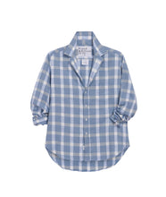 Silvio Untuckable Button-Up Shirt- Light Blue Check