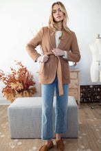 Boiled Wool Blazer- Camel