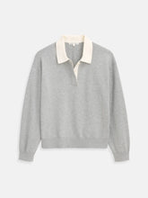 Bond St Polo In Cotton Cashmere- Grey Flannel