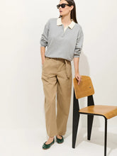 Bond St Polo In Cotton Cashmere- Grey Flannel