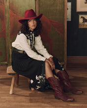 The Basket Weave Cowboy Boot- Oxblood