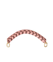 Braided Top Handle-  Rose/Mulberry
