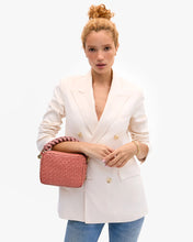 Braided Top Handle-  Rose/Mulberry