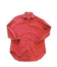 Eileen Relaxed Button-Up Shirt- Brick Desert Wash