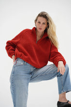 Bristol Sherpa Half Zip- Cayenne