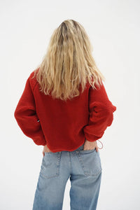 Bristol Sherpa Half Zip- Cayenne