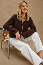 Rayleen Sweater- Brown/ Ivory