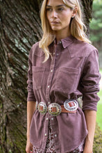 Western Shirt- Brown Corduroy