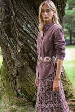 Western Shirt- Brown Corduroy