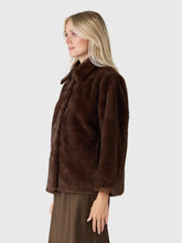 Duane St Jacket Faux Fur- Dark Brown
