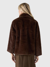 Duane St Jacket Faux Fur- Dark Brown