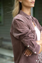 Western Shirt- Brown Corduroy