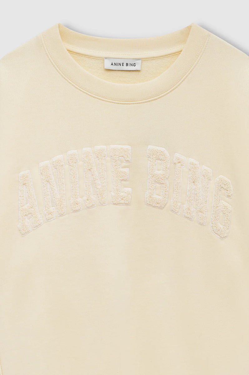 Harry Shrunken Sweatshirt- Butter Yellow