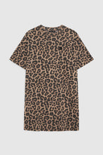 Beth Mini Dress- Black and Brown Leopard