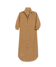 Camel Corduroy Rory Maxi Shirtdress