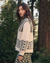 The Chalet Cardigan Sweater- Cream & Forest