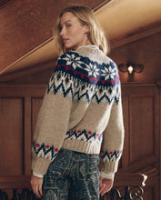 The Arctic Fairisle Cardigan- Snowflake