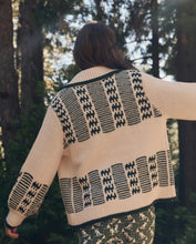 The Chalet Cardigan Sweater- Cream & Forest
